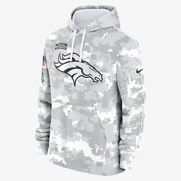 White Football Denver Broncos Hoodies. Nike